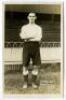 Frederick Joseph Webster. Tottenham Hotspur 1911-1915. Sepia real photograph postcard of Webster, full length in Spurs attire. Title to lower border ‘F. Webster. Tottenham Hotspur’. F.W. Jones of Tottenham. Good/very good condition