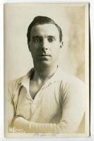 Bertram Smith. Tottenham Hotspur 1919-1930. Sepia real photograph postcard of Smith, head and shoulders, in Spurs shirt. W.J. Crawford of Edmonton. Dated ‘1920’. ‘B. Smith’ handwritten to lower border. Good/very good condition Postally unused.