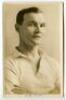 James Cantrell. Tottenham Hotspur 1912-1923. Sepia real photograph postcard of Cantrell, head and shoulders, in Spurs shirt. W.J. Crawford of Edmonton. Dated ‘1920’. ‘J. Cantrell’ handwritten to lower border. Good/very good condition Postally unused.