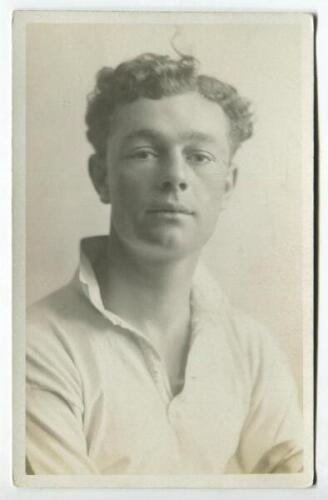 Charles Harold James Handley. Tottenham Hotspur 1921-1929. Mono real photograph postcard of Handley, head and shoulders, in Spurs shirt. Appears to be a W.J. Crawford of Edmonton postcard. Good/very good condition Postally unused