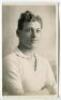 Albert Abraham Goodman. Tottenham Hotspur 1919-1920. Mono real photograph postcard of Goodman, head and shoulders, in Spurs shirt. W.J. Crawford of Edmonton postcard, dated 1919. Trimming to left hand edge of postcards otherwise in good/very good conditio