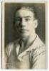 Alexander Findlay Lindsay. Tottenham Hotspur 1919-1929. Mono real photograph postcard of Lindsay, half length, wearing Spurs shirt. Nicely signed in ink by Lindsay. Name printed to lower border. W.J. Crawford of Edmonton postcard. Minor surface marks othe