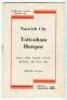Norwich City v Tottenham Hotspur. Season 1949-1950. Official programme for the Norfolk & Norwich Charities Cup match played on the 8th May 1950. Vertical fold, small corner loss to page 5/6, minor wear and a mark to rear cover otherwise in good condition