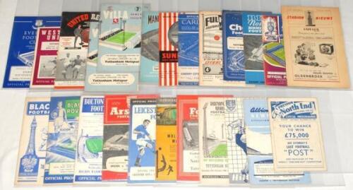 Tottenham Hotspur. Season 1960/1961 Double winning season ‘away’ programmes. Complete season of twenty four away match programmes for all League and F.A. Cup matches played plus the away friendly against Amsterdam Select XI. Includes F.A. Cup matches v As