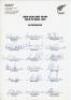 New Zealand 1995. Three official autograph sheets, all fully signed. Sheets are for the tour to India 1995 (18 signatures), New Zealand v South Africa Centenary Test 1995 (15), and the One Day International Series, New Zealand v West Indies 1995 (15). Pla