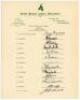 South Africa v England 1956/57. Rare official autograph sheet with printed title and players&rsquo; names, fully signed in ink by all thirteen listed members of the South Africa team for the third Test, Durban, 25th- 30th January 1957. Signatures are van Ryneve