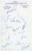 Gloucestershire C.C.C. 1963-1965. Three official autograph sheets on Club letterhead, all signed in ink, for seasons 1963 (14 signatures), 1964 (13) and 1965 (14). Signatures include Milton, Graveney, Cook, Nicholls, Allen, Bissex, Smith, Meyer, A’Court, - 2