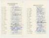 Sussex C.C.C. 1965, 1967, 1968 & 1980. Four official autograph sheets for seasons 1965 (18 signatures), 1967 (16), 1968 (17), and 1980 (22). All signed in ink, the 1965, 1968 and 1980 fully signed by the listed players, the 1967 lacking one. Signatures in