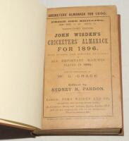 Wisden Cricketers’ Almanack 1896. 33rd edition. Original paper wrappers, bound in brown boards, with gilt titles to spine. Some wear and slight age toning to wrappers otherwise in good/very good condition