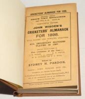 Wisden Cricketers’ Almanack 1898. 35th edition. Second Issue. Original paper wrappers, bound in brown boards, with gilt titles to spine. Minor age toning and wear to wrappers otherwise in very good condition