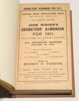 Wisden Cricketers’ Almanack 1911. 48th edition. Original paper wrappers, bound in brown boards, with gilt titles to spine. Very minor age toning to wrappers otherwise in very good condition