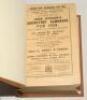 Wisden Cricketers’ Almanack 1924. 61st edition. Original paper wrappers, bound in brown boards, with gilt titles to spine. Some wear and minor loss to top corner of rear wrapper, minor soiling to wrappers, some minor rust marks to page block causing sligh