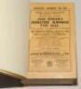 Wisden Cricketers’ Almanack 1934. 71st edition. Original paper wrappers, bound in brown boards, with gilt titles to spine. Nick to edge of front wrapper, minor corner wear and light soiling to wrappers, page section 221/224 detached from binding otherwise