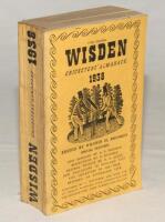 Wisden Cricketers’ Almanack 1938. 75th edition. Original cloth covers. Minor bowing to spine, very minor corner corner loss to page 197/198, minor wear and slight soiling to covers and spine paper otherwise in good+ condition