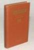 Wisden Cricketers’ Almanack 1945. 82nd edition. Original hardback. Only 1500 hardback copies were printed in this war year. Dulled gilt titles on spine paper otherwise in generally very good condition with gilt titles to front board bright. A rare wartime