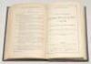 Wisden Cricketers’ Almanack 1879 and 1880. 16th & 17th editions. Two volumes bound as one in mauve/blue boards, both lacking the original wrappers, with gilt title to spine. The 1879 edition lacking the rear advertising pages, the 1880 lacking the front a - 2