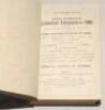 Wisden Cricketers’ Almanack 1905 and 1906. 42nd & 43rd editions. Both bound in uniform mauve/blue boards, lacking original paper wrappers and advertising pages, with gilt title to spine. The 1905 edition has some breaking to the internal hinges, some colo