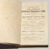 Wisden Cricketers’ Almanack 1909, 1911 and 1915. 46th, 48th and 52nd editions. All three bound in uniform mauve/blue boards, lacking original paper wrappers and advertising pages, with gilt title to spine. Some colour discolouration and slight wear to boa