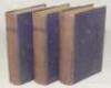 Wisden Cricketers’ Almanack 1909, 1911 and 1915. 46th, 48th and 52nd editions. All three bound in uniform mauve/blue boards, lacking original paper wrappers and advertising pages, with gilt title to spine. Some colour discolouration and slight wear to boa - 4