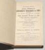 Wisden Cricketers’ Almanack 1920, 1921 and 1922. 57th to 59th editions. All three bound in uniform mauve/blue boards, lacking original paper wrappers and advertising pages, with gilt title to spine. Some colour discolouration and slight wear to boards, so - 2