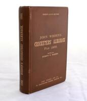 Wisden Cricketers’ Almanack 1899. 36th edition. Original hardback. Some wear to edge of front board where it meets the spine, minor bumping to corners otherwise in excellent condition with bright gilt titles to front board and spine paper. A rare early ha