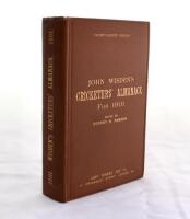 Wisden Cricketers’ Almanack 1901. 38th edition. Original hardback. Very minor bumping to board extremities, ink signature to inside front board, very slight foxing to page block edge otherwise in excellent condition with gilt titles bright to front board 