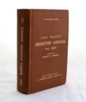 Wisden Cricketers’ Almanack 1907. 44th edition. Original hardback. Excellent condition throughout with gilt titles to front board and spine bright. A rare early hardback edition. Not often seen in such lovely condition