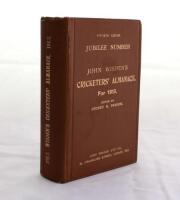 Wisden Cricketers’ Almanack 1913. 50th (Jubilee) edition. Original hardback. Generally excellent condition throughout with gilt titles to front board and spine bright. A rare pre-war hardback edition