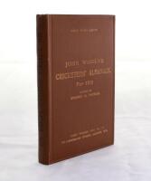 Wisden Cricketers’ Almanack 1916. 53rd edition. Original hardback. Minor dulling to the gilt titles on the front board, dulled gilt titles to the spine, which often appears to be the case for this particular year otherwise in excellent condition. A rare w