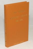 Wisden Cricketers’ Almanack 1879. Willows softback reprint (1991) in light brown hardback covers with gilt lettering. Limited edition 316/1000. Very good condition