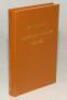 Wisden Cricketers’ Almanack 1885. Willows softback reprint (1983) in light brown hardback covers with gilt lettering. Un-numbered limited edition. Very good condition