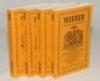 Wisden Cricketers’ Almanack 1942, 1943, 1944 and 1945. Willows reprints in softback covers. The 1942 edition is a limited edition 733/750, the 1943, 730/500, the 1944, 659/750 and the 1945, 708/500. Very good condition