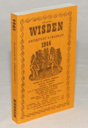 Wisden Cricketers’ Almanack 1944. Willows reprint (2000) in softback covers. Limited edition 655/750. Very good condition