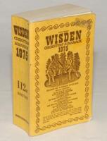 Wisden Cricketers’ Almanack 1975. Original limp cloth covers. Nicely signed in ink by all five ‘Cricketers of the Year’ to their photograph plate, A.W. Greig (Sussex), N. Gifford (Worcs), M. Denness (Kent), A. Roberts (Hampshire) and D. Amiss (Warwicks). 