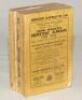 Wisden Cricketers’ Almanack 1936. 73rd edition. Original paper wrappers. Page block broken, book in two neat parts, some loss to the spine paper, wear and some soiling to wrappers, some wear to corners of outer page edges otherwise in good condition