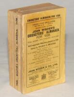 Wisden Cricketers’ Almanack 1936. 73rd edition. Original paper wrappers. Some breaking to page block, some minor wear and staining to wrappers, light corner crease to top right hand corner of the front wrapper, slight wear to spine paper otherwise in good