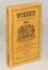 Wisden Cricketers’ Almanack 1941. 78th edition. Original limp cloth covers. Only 3200 paper copies printed in this war year. Minor marks and odd minor fault to covers otherwise in very good condition. Rare war-time edition