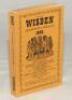 Wisden Cricketers’ Almanack 1942. 79th edition. Original limp cloth covers. Only 4100 paper copies printed in this war year. Good/very good condition. Rare war-time edition