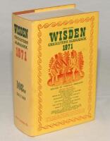 Wisden Cricketers’ Almanack 1971. Original hardback with dustwrapper. Very minor nick to the front of the dustwrapper and very minor wear to back otherwise in good/very good condition