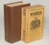 Wisden Cricketers’ Almanack 1932. 69th edition. Bound in dark brown boards, with original wrappers, with gilt titles to spine. Some minor wrinkling, minor wear and slight soiling to wrappers otherwise in good+ condition. Sold with a softback 1938 edition,