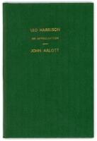 ‘Leo Harrison. An Appreciation’. John Arlott. Boscombe Printing Co. 1957. Privately printed. 10 pages. Limited edition of fifty copies of which this is no. 48, signed by the author Arlott. Rare. Good/very good condition