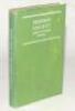 ‘Henfield Cricket and its Sussex Cradle’. H.F. & A.P. Squire. Hove 1949. Bound in original green cloth. Padwick 2748. Minor staining to boards, otherwise in very good condition. Sold with two softback Sussex histories, ‘250th Anniversay of the Nobel Sport