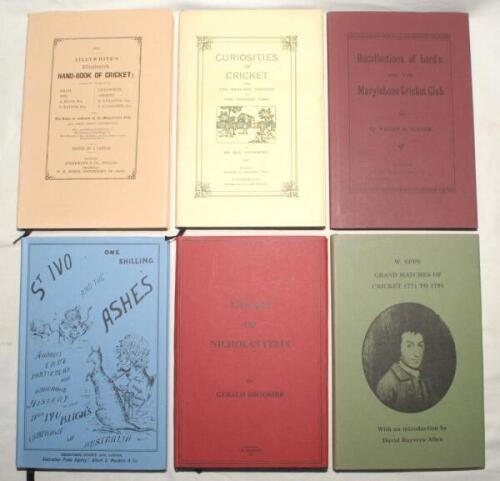 John McKenzie publications. One title is a signed limited edition, ‘The Art of Nicholas Felix’, Gerald Brodribb, limited edition no. 6 of 25 copies, signed by Brodribb. Sold with five facsimile reprint publications, ‘St. Ivo and The Ashes’, R.D. Beeston, 