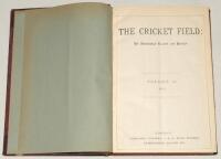 ‘The Cricket Field: An Illustrated Record & Review’. Volume II 1893. Bound volume of issues nos. 29, 6th May 1893, to 52, 30th December 1893, lacking issue nos. 33, 34, 39, 40 and 42. Bound in red quarter leather boards with title page and index to front,