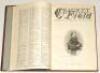 ‘The Cricket Field: An Illustrated Record & Review’. Volume II 1893. Bound volume of issues nos. 29, 6th May 1893, to 52, 30th December 1893, lacking issue nos. 33, 34, 39, 40 and 42. Bound in red quarter leather boards with title page and index to front, - 2