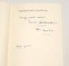 ‘Cricketers’ Carnival’. Learie Constantine. London 1948. Nicely signed and dedicated to half title page, ‘Every good wish. Learie Constantine. The Author’ and dated ‘Aug. 1948’. Original dustwrapper with tape repairs to edges. The book in good/ very good - 2