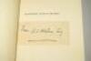 ‘Hampshire County Cricket’. The Official History’. H.S. Altham, John Arlott, E.D.R. Eagar and Roy Webber. First edition, London 1957. Dustwrapper with odd nicks, otherwise good. Signature in ink ‘From H.S. Altham’ on label laid down to half title page and - 2