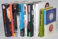 Cricket biographies and autobiographies. Box comprising twenty six titles, the majority hardbacks with dustwrappers. Ten titles signed to the page by the author/ subject. Signatures are Basil D’Oliveira, Michael Holding, Graham Gooch, Dominic Cork, Nasser