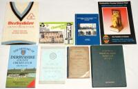 Derbyshire County cricket histories. ‘History of the Derbyshire County Cricket Club’, Walter J. Piper, Second edition, Derby 1897. Front board detached and with loss to one corner. ‘The Rise of Derbyshire Cricket 1919-1935’, L. Eardley Simpson, Derby 1936