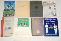 Lancashire, Yorkshire and ‘The Roses’ cricket histories. Box comprising a good selection of over forty hardback books, booklets and brochures relating to cricket in Lancashire and Yorkshire. Some title signed and/ or limited editions including ‘History of